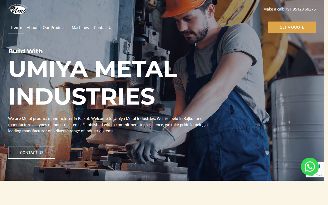 Umiya Metal Industries screenshot